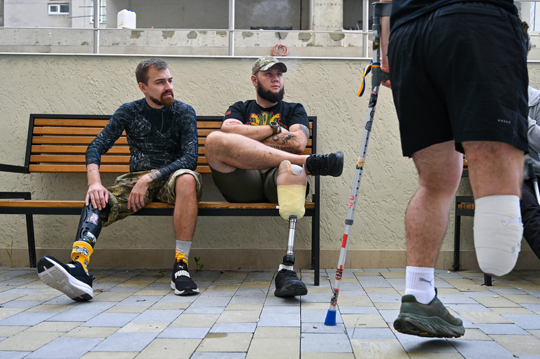 Pacjenci Narodowego Centrum Rehabilitacji "Niezniszczalni" we Lwowie