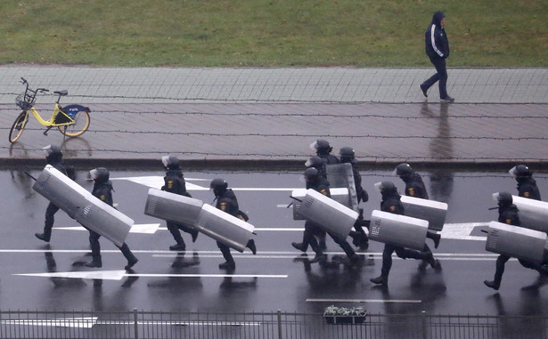 Białoruś, protesty, policja