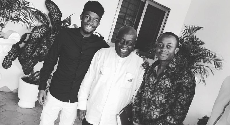 Kofie Carter and President AKufo-Addo (Instagram)