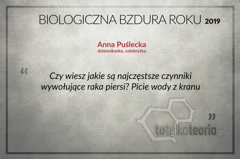 Biologiczna Bzdura Roku 2019