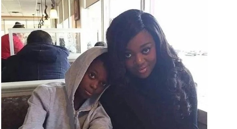 Jackie Appiah and son