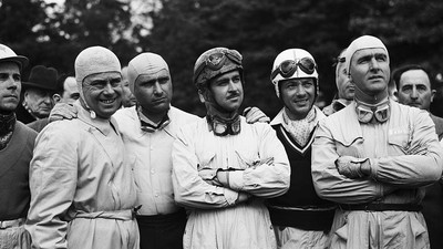 Formula 1 drivers at the 1951 Paris Grand Prix.Universal/Corbis/VCG via Getty Images