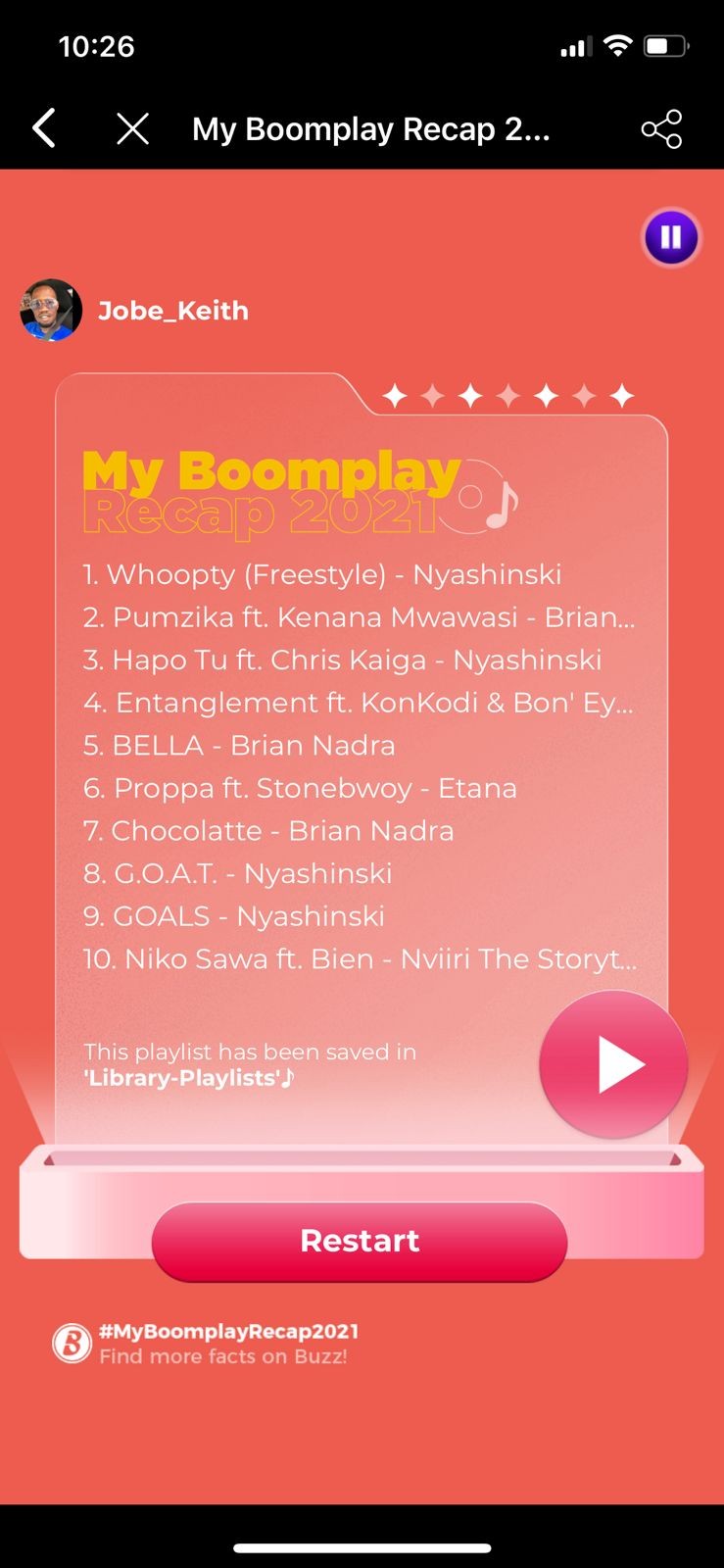 What have you listened to all year? Find out your 2021 in music on Boomplay now