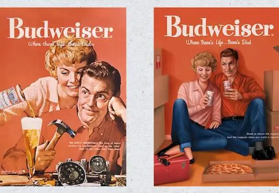 Budweiser odczarowuje seksistowskie reklamy z lat 50. i 60. Świetne grafiki!