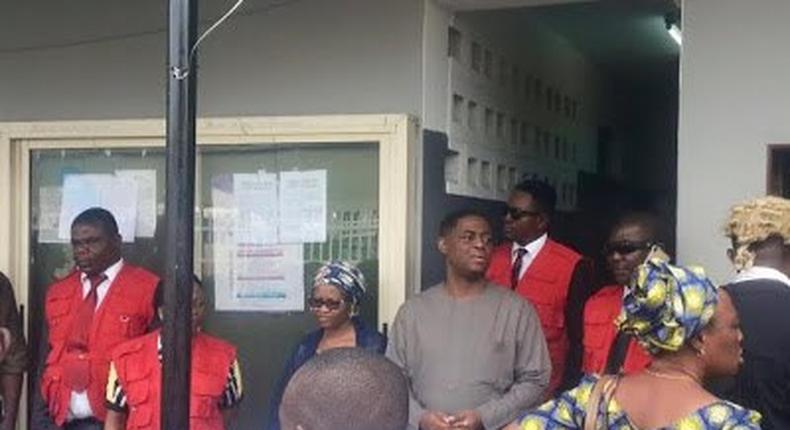 Former aviation minister, Femi Fani-Kayode appears in court on June 28, 2016