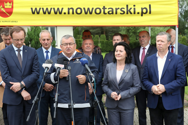 Anna Paluch (liderka PiS na Podhalu) i Edward Siarka (poseł Suwerennej Polski)