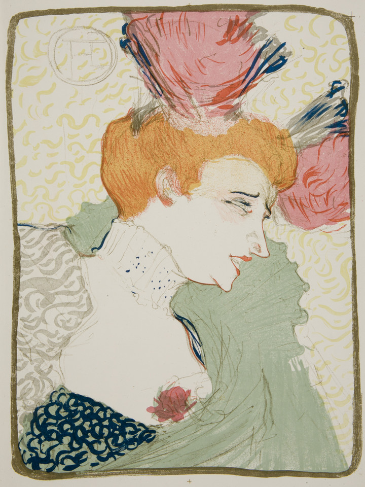 Henri de Toulouse-Lautrec - "Panna Marcelle Lender w popiersiu (wrzesień 1895)