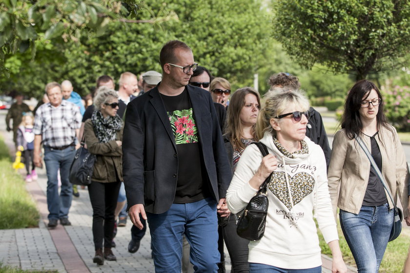 Jastrzębie -Zdrój. Czarny marsz po śmierci Jacka Hrycia