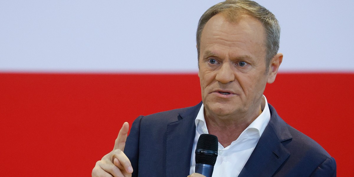 Szef PO Donald Tusk.