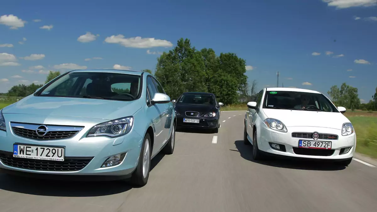 Opel Astra kontra Fiat Bravo i Seat Leon: Czy to jest przedszkole sportowych kompaktów?