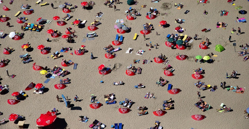 Plaża w Scheveningen w Holandii