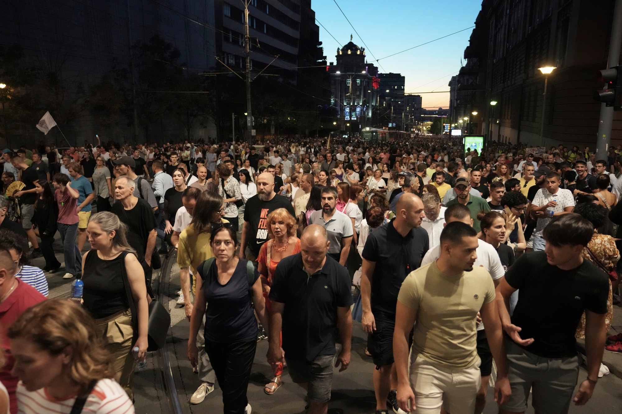Protivládne protesty v Srbsku 1. septembra 2025. 
