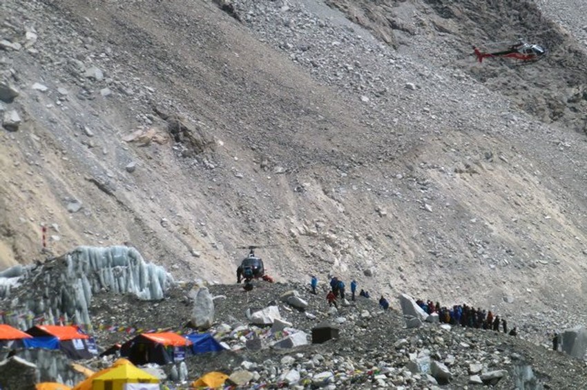 Bazni kamp šerpasa na Himalajima