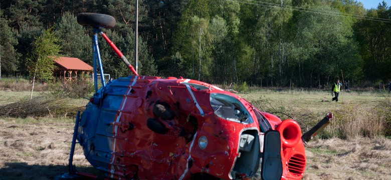 Śmigłowiec rozbił się podczas próby lądowania. 7 osób w szpitalu