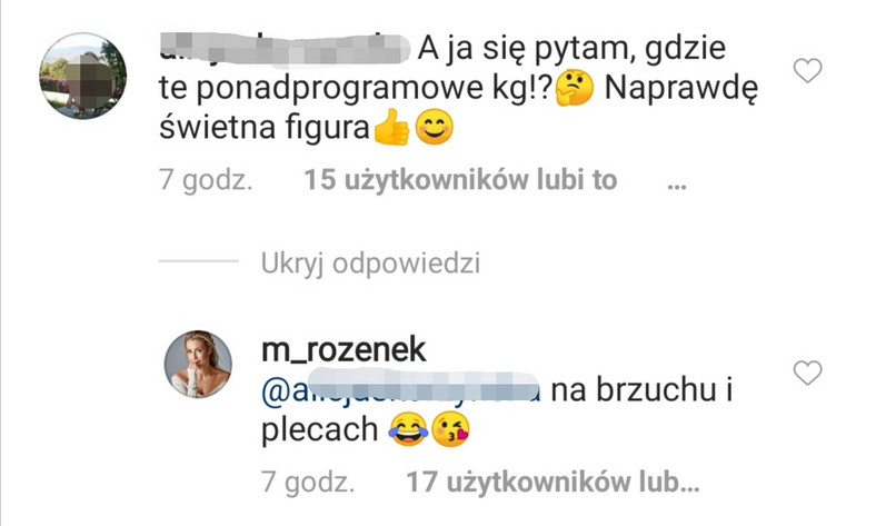 Małgorzata Rozenek-Majdan na Instagramie