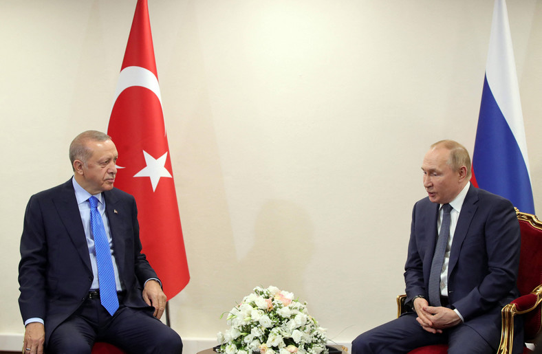 Prezydent Turcji Recep Tayyip Erdogan i prezydent Rosji Władimir Putin