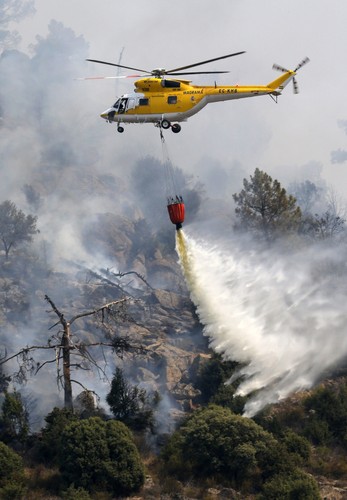 Wielkie pożary w Hiszpanii