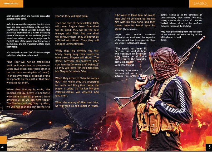 Fragment magazynu "Dabiq"