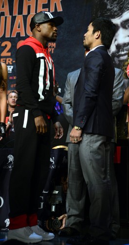 Manny Pacquiao i Floyd Mayweather stanęli twarzą w twarz