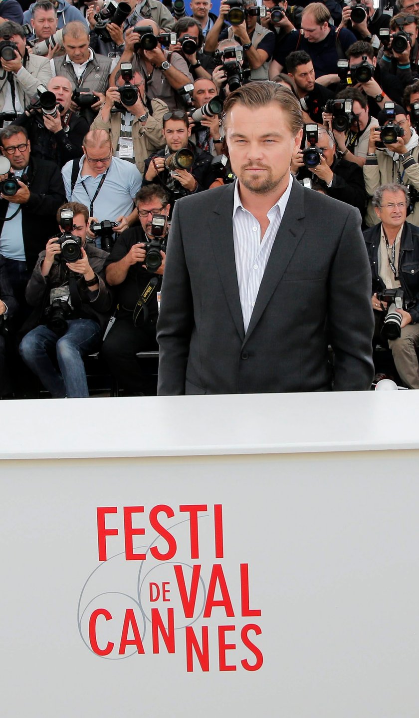 Leonardo DiCaprio pozuje w Cannes