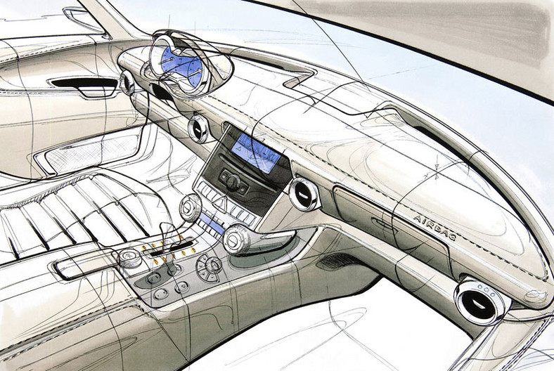 Zdjecia szpiegowskie: Mercedes-Benz SLS AMG - model oficjalnie potwierdzony, także z silnikiem elektrycznym (392 kW, 880 Nm)