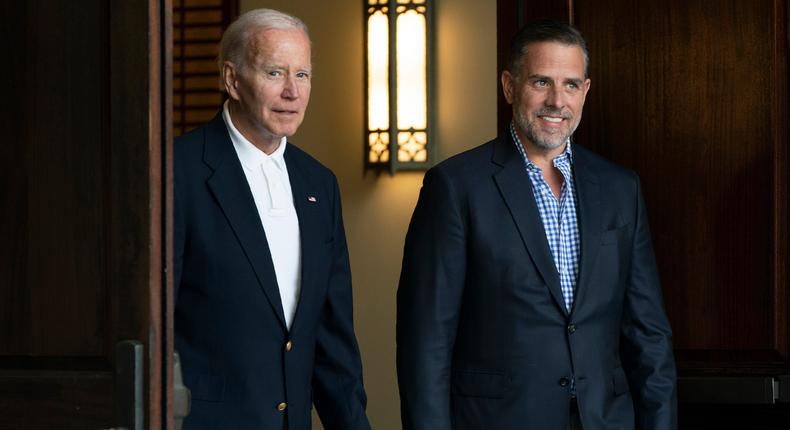 President Joe Biden and his son Hunter Biden.AP Photo/Manuel Balce Ceneta