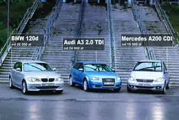 Używane | Audi A3, BMW 120d, Mercedes A200 | Prestiżowe kompakty z dieslami