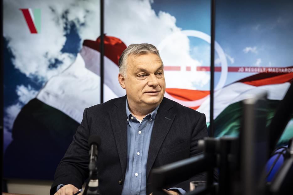 Orbán Viktor a Jó reggelt, Magyarország című műsor vendége volt /Fotó: MTI/Miniszterelnöki Sajtóiroda/Fischer Zoltán