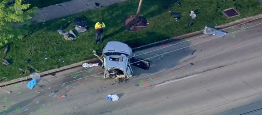 Prepolovljen "mercedes" 