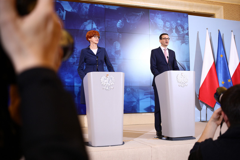 Elżbieta Rafalska i Mateusz Morawiecki