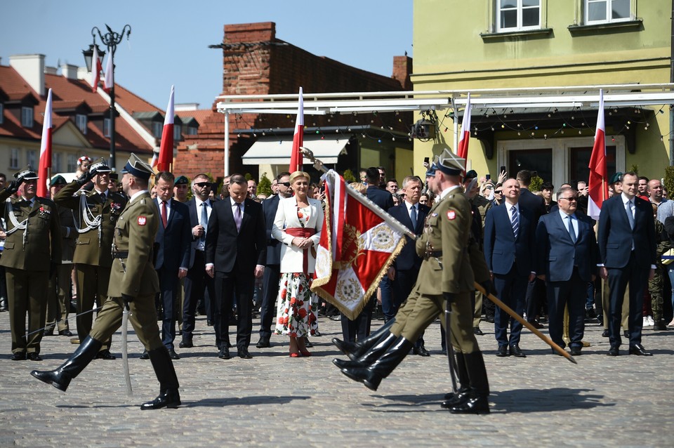 Uroczystość podniesienia flagi państwowej