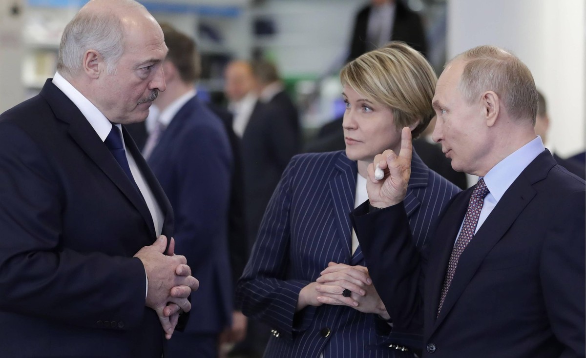 Alaksandr Łukaszenka i Władimir Putin