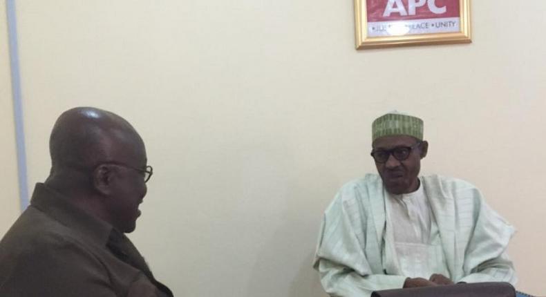 Nana Akufo-Addo with Gen. Muhammadu Buhari