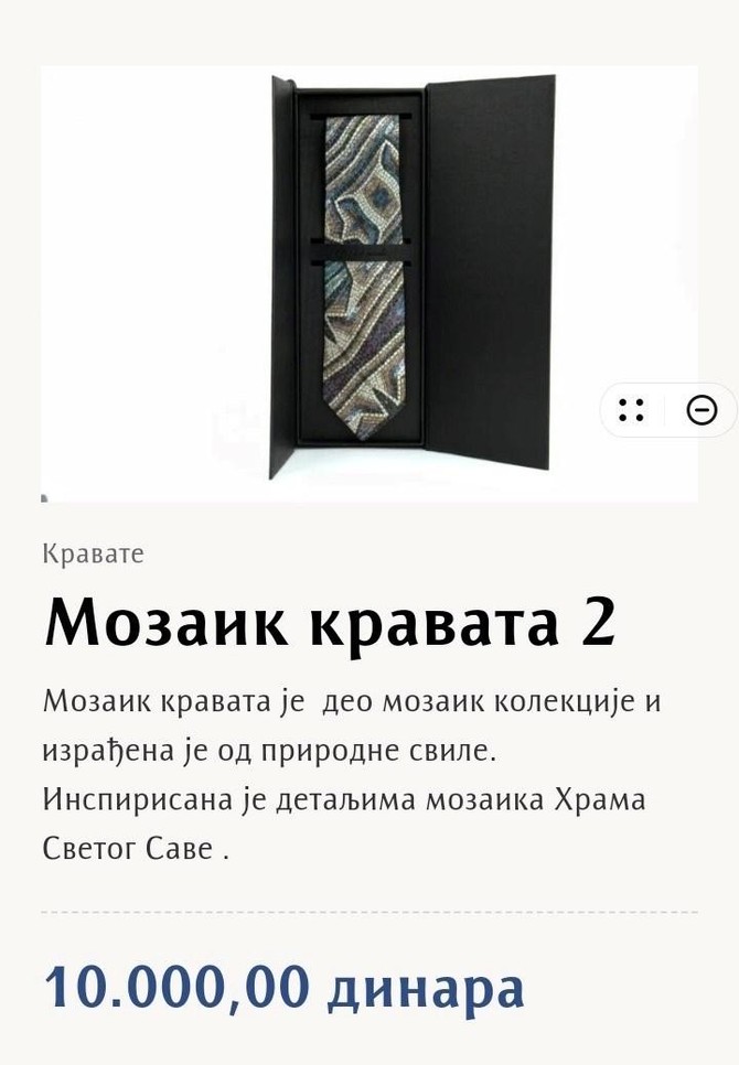 Kravata iz kolekcije Mozaik