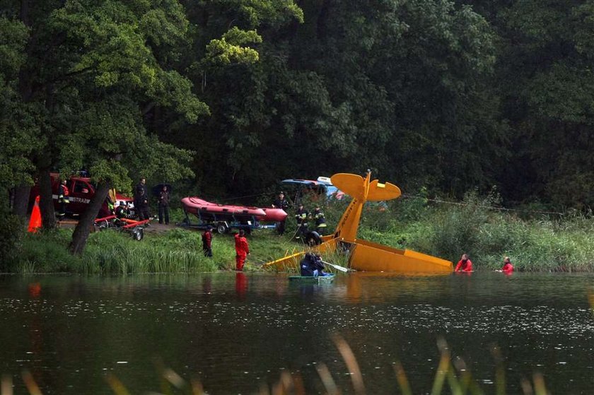 Wypadek awionetki. Znalazł się pilot