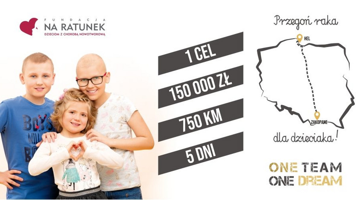 Przegoń raka dla dzieciaka - ultra sztafeta przez Polskę