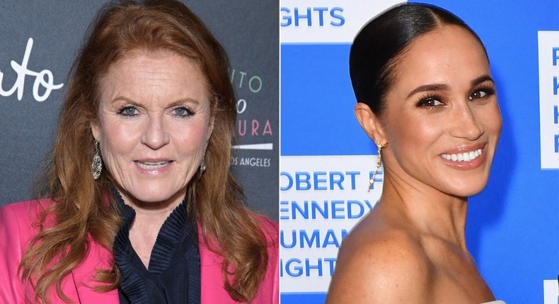 Sarah Ferguson and Meghan Markle.Getty Images