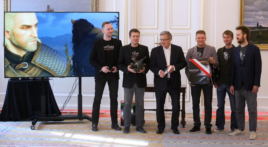 Spotkanie prezydenta z twórcami gry 'Wiedźmin'