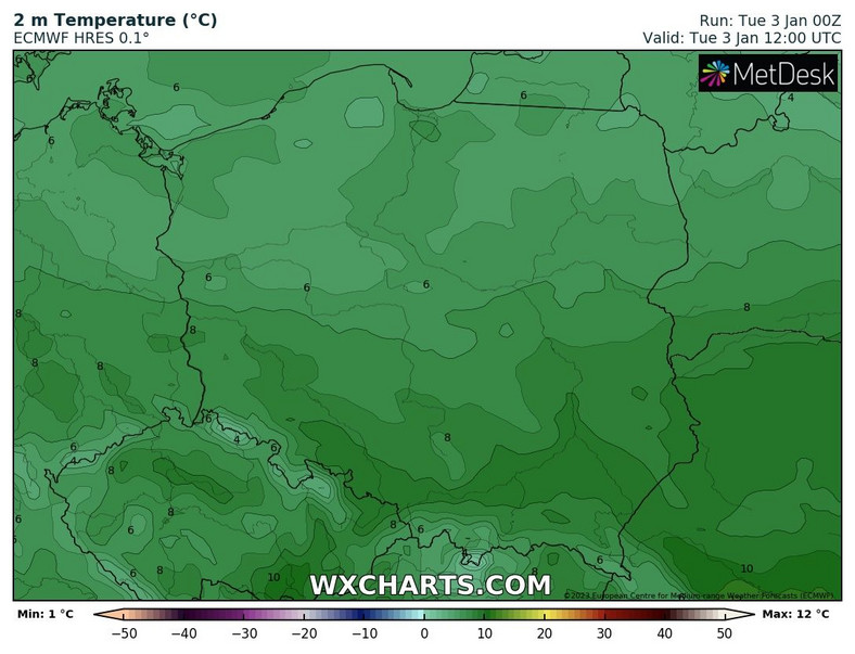 Temperatura, choć nieco spadnie, pozostanie wysoka