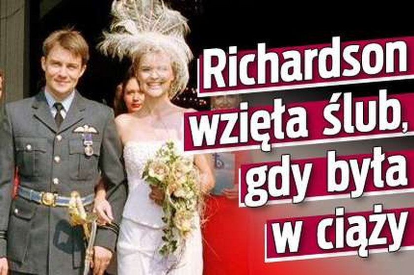 Richardson wzięła ślub, gdy była w ciąży