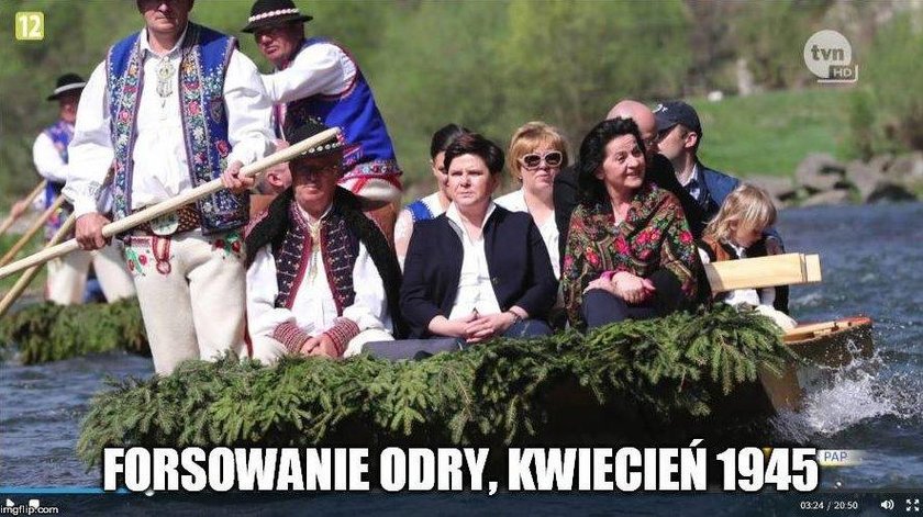 Beata Szydło popłynęła - memy