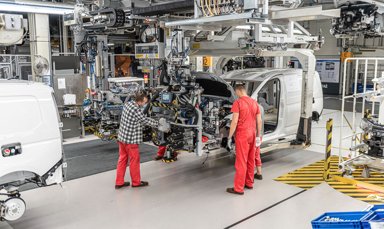 Produkcja nowego Volkswagena Caddy w zakładach w Poznaniu