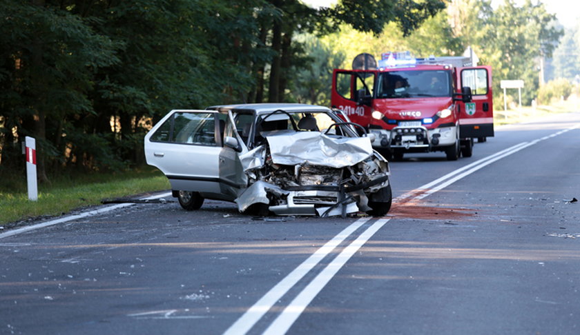 Groźny wypadek pod Świdnicą (woj. lubuskie) 