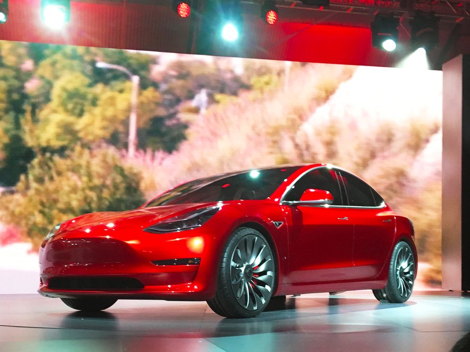 Tesla's Model 3 sedan.