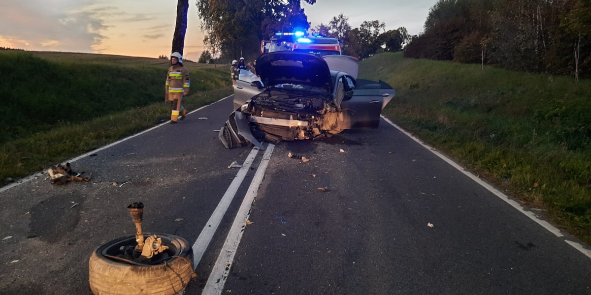 Tragiczny wypadek pod Olsztynem. Zginęły dwie kobiety.