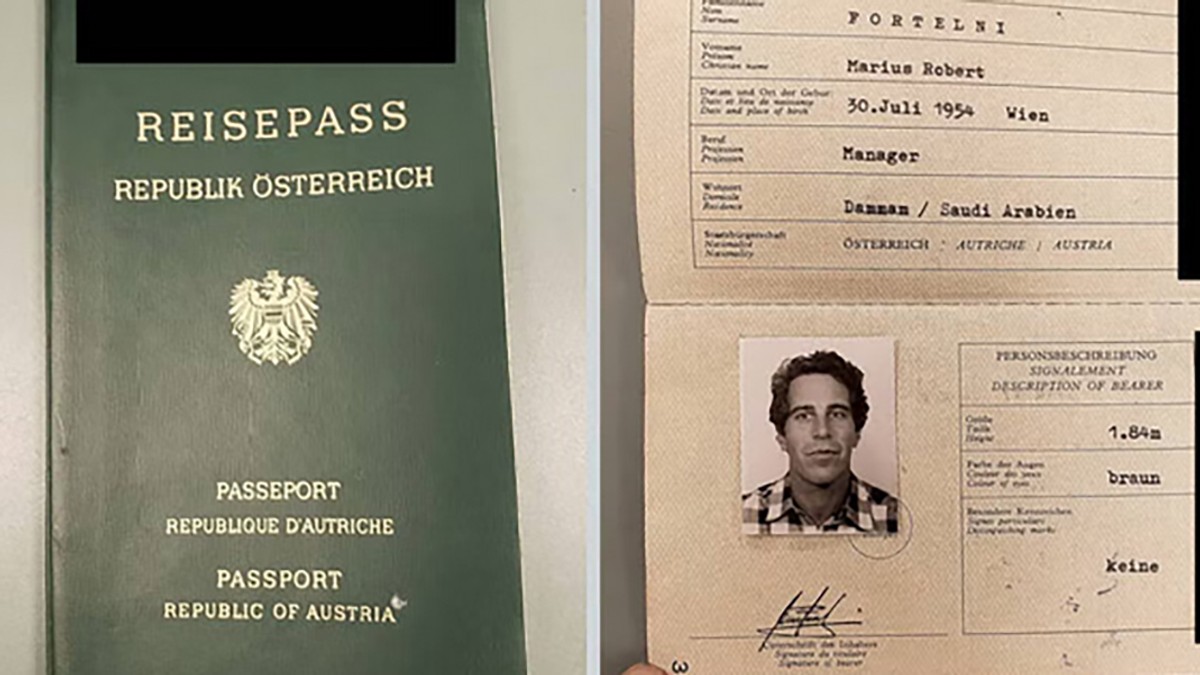 Džefri Epstajn  pasoš