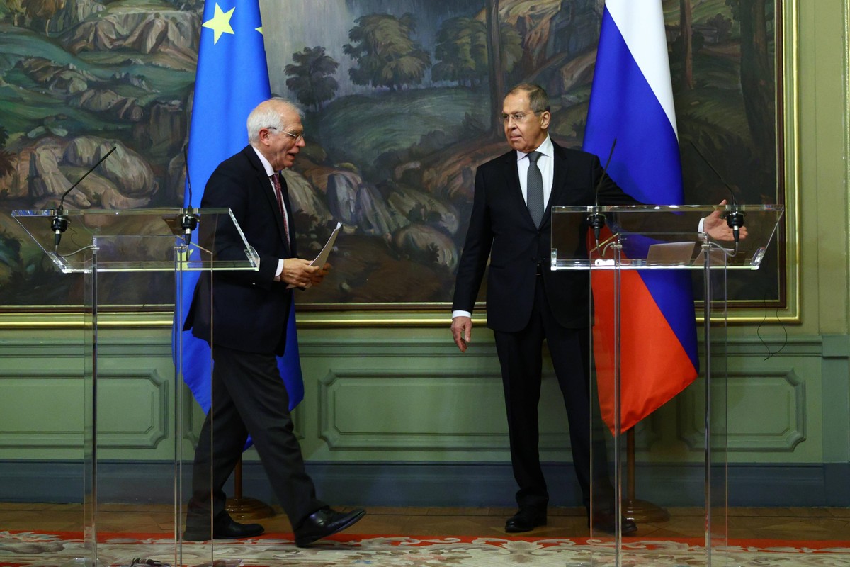 Siergiej Ławrow i Josep Borrell