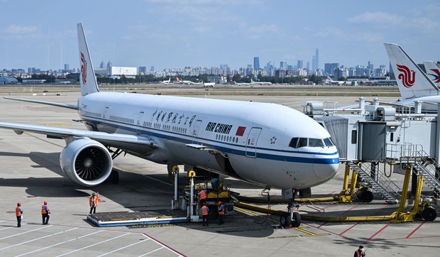 Boeing 777-300ER  na pisti u Kini