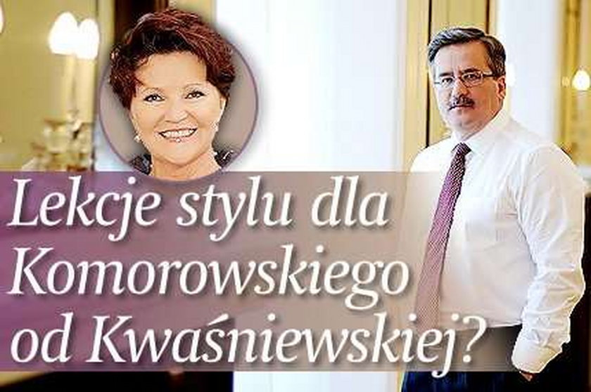 Lekcje stylu dla Komorowskiego od Kwaśniewskiej?