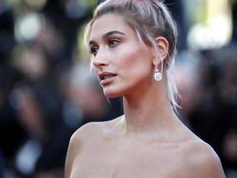 Hailey Baldwin In A Translucent Creation At Cannes 2018